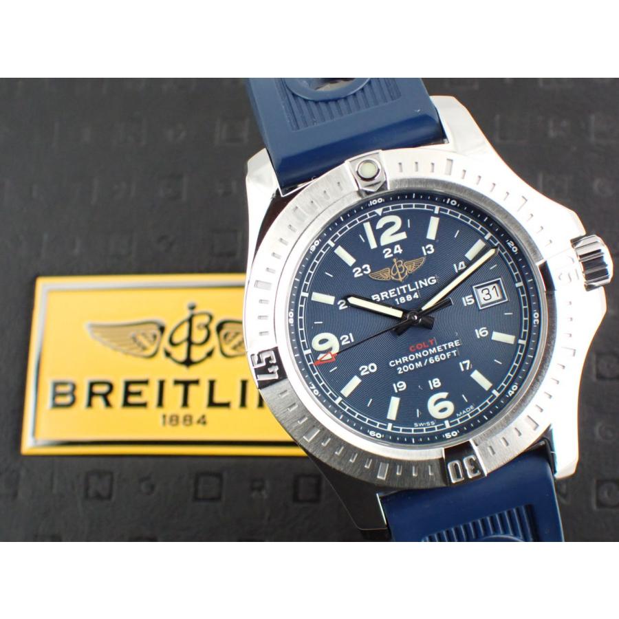 ブライトリング（BREITLING） コルト クォーツ ラバーベルト ブルー