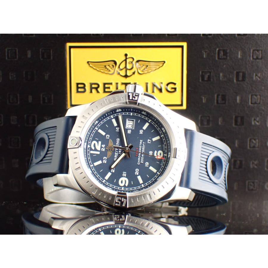 ブライトリング（BREITLING） コルト クォーツ ラバーベルト ブルー