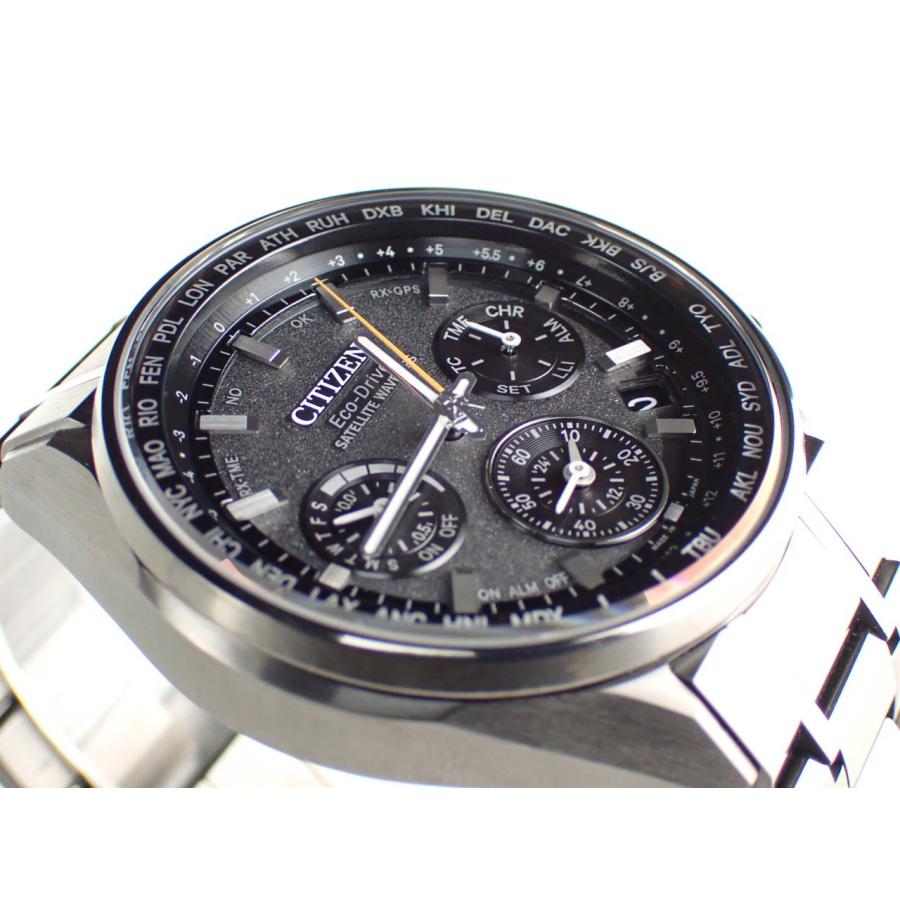 新品同様 シチズン アテッサ エコ・ドライブ CC4004-58E 黒 チタン 新品シチズン アテッサ ブラックチタン CC4004-58E GPS 衛星 電波時計