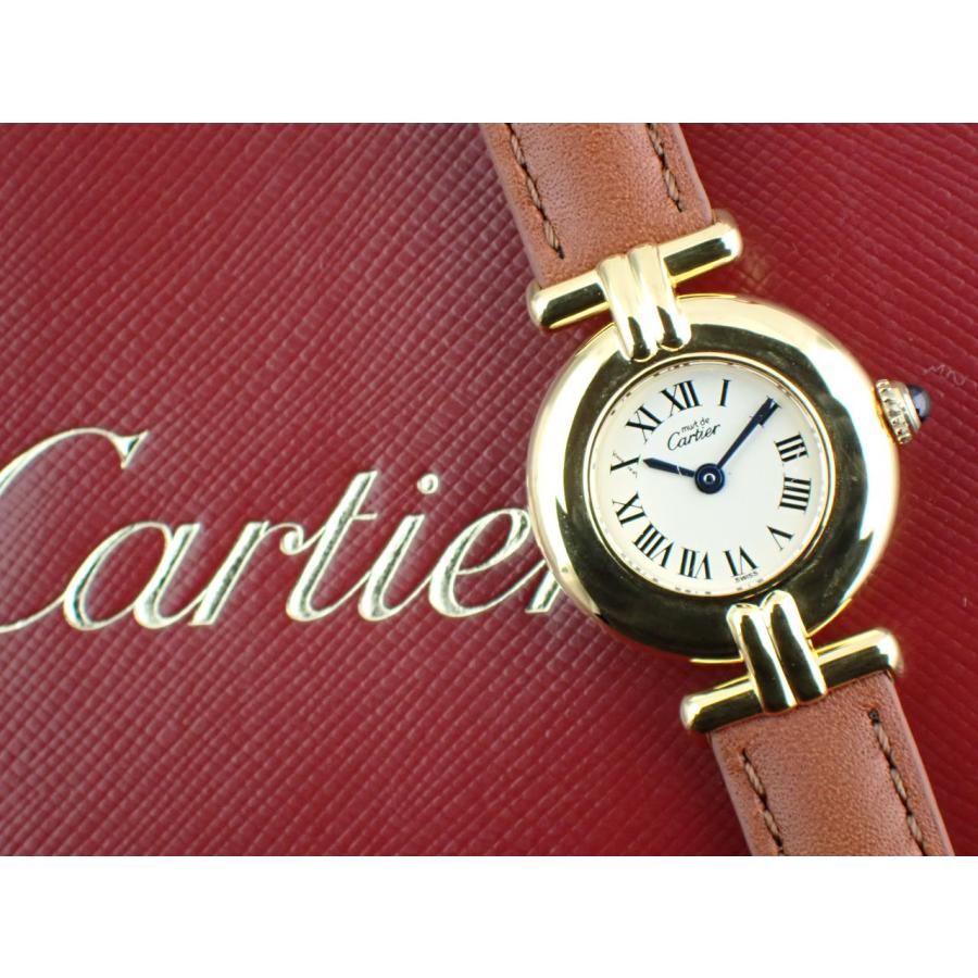 カルティエ マストコリゼ ヴェルメイユ クォーツ レディース W590002 新品仕上げ済 | Cartier | 11