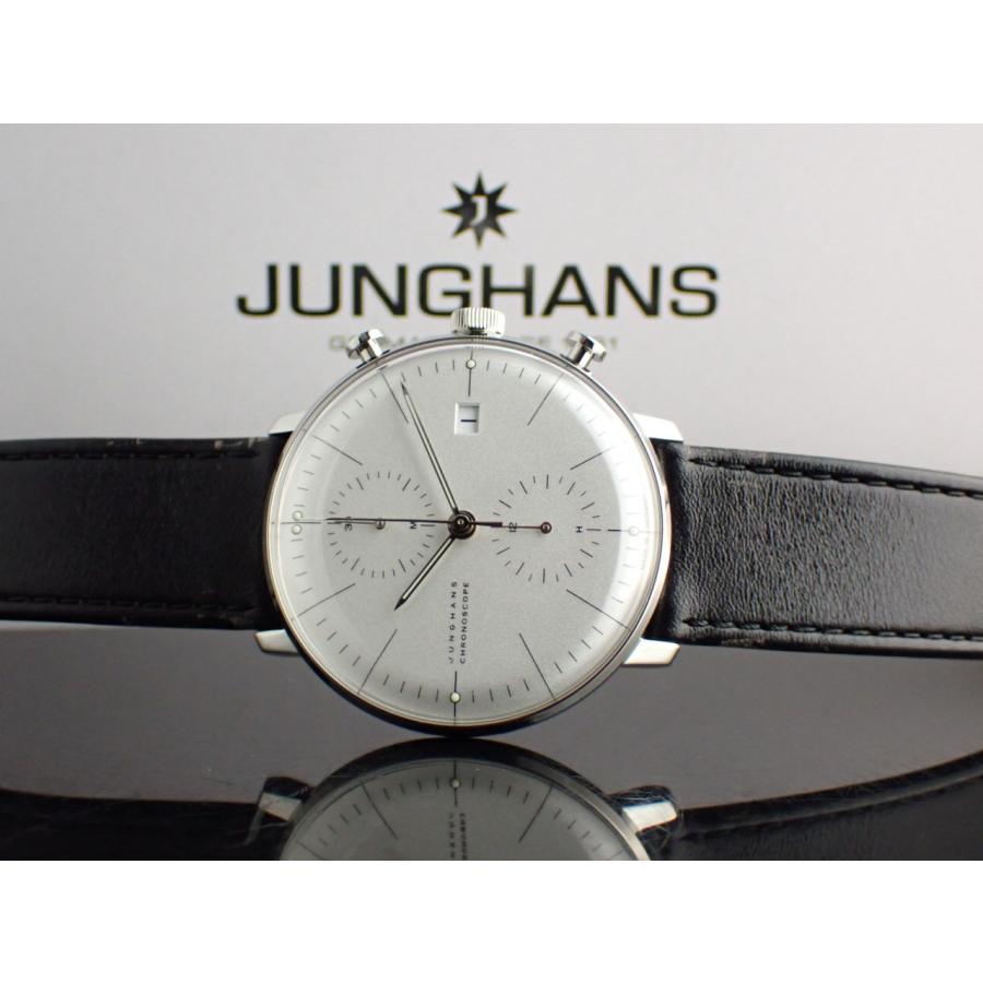 ユンハンス マックスビル クロノスコープ クロノグラフ カーフレザーストラップ  ※コンディション要確認※ 027 4600 02 新品 |  | 13
