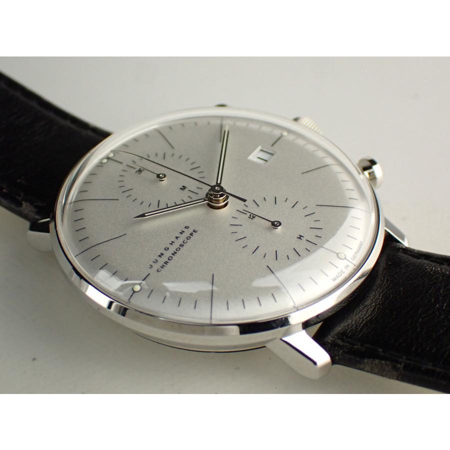 ユンハンス マックスビル クロノスコープ クロノグラフ カーフレザーストラップ  ※コンディション要確認※ 027 4600 02 新品 |  | 01