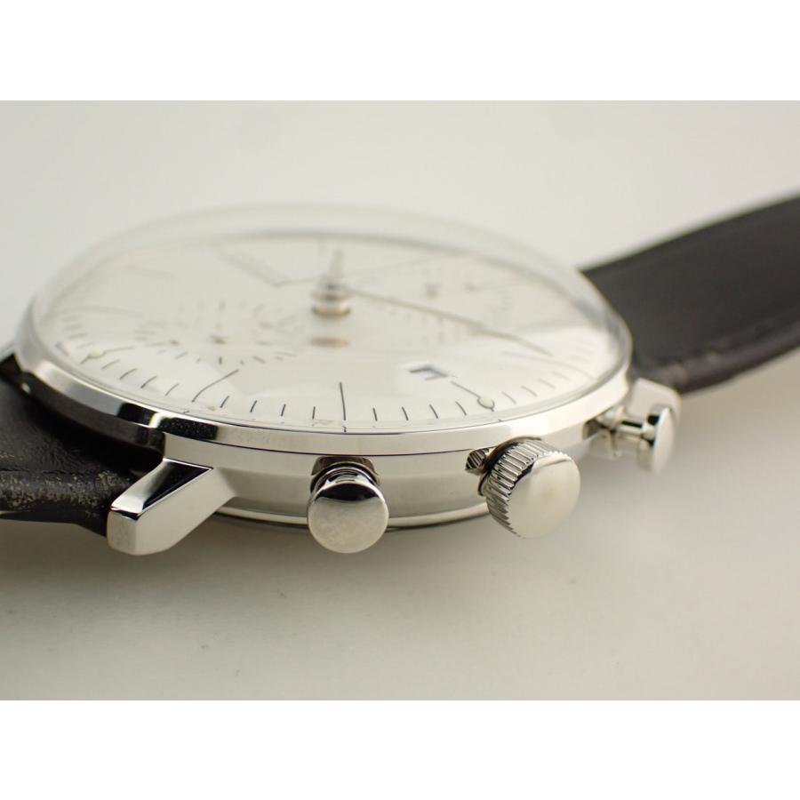 ユンハンス マックスビル クロノスコープ クロノグラフ カーフレザーストラップ  ※コンディション要確認※ 027 4600 02 新品 |  | 02