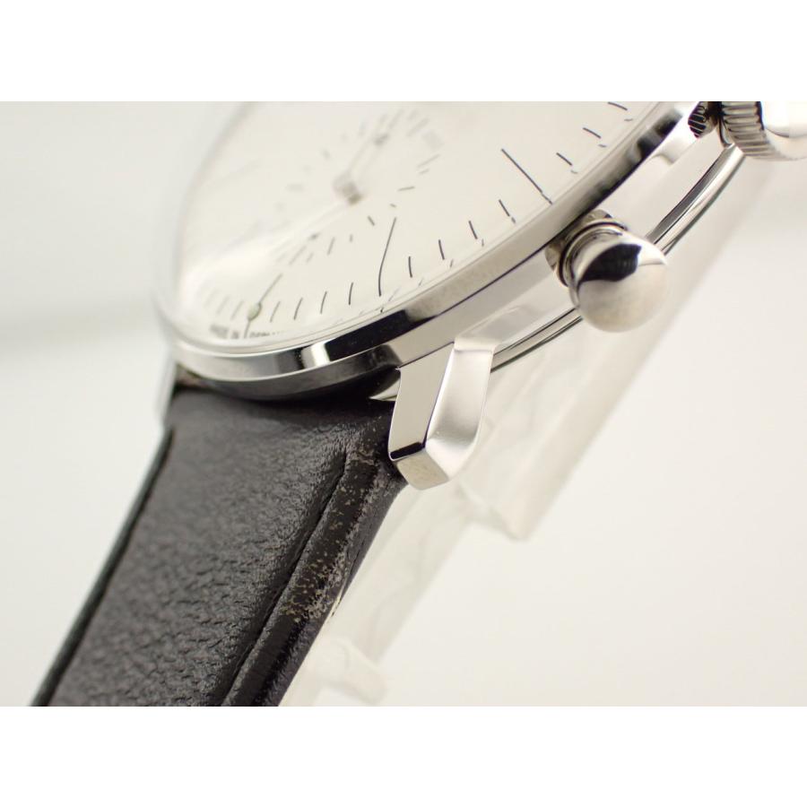 ユンハンス マックスビル クロノスコープ クロノグラフ カーフレザーストラップ  ※コンディション要確認※ 027 4600 02 新品 |  | 03