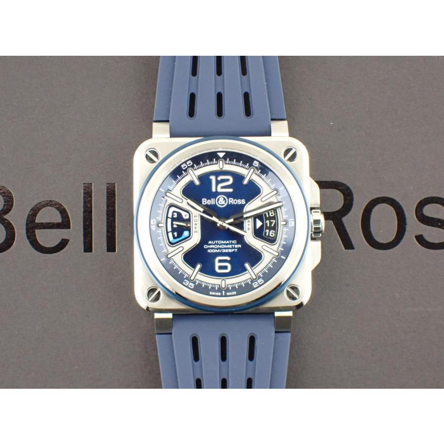 ベル＆ロス BR-X3 ブルースチール ラバーベルト メンズ BRX3R-BLU-ST/SRB 新品 | ベル&ロス | 12