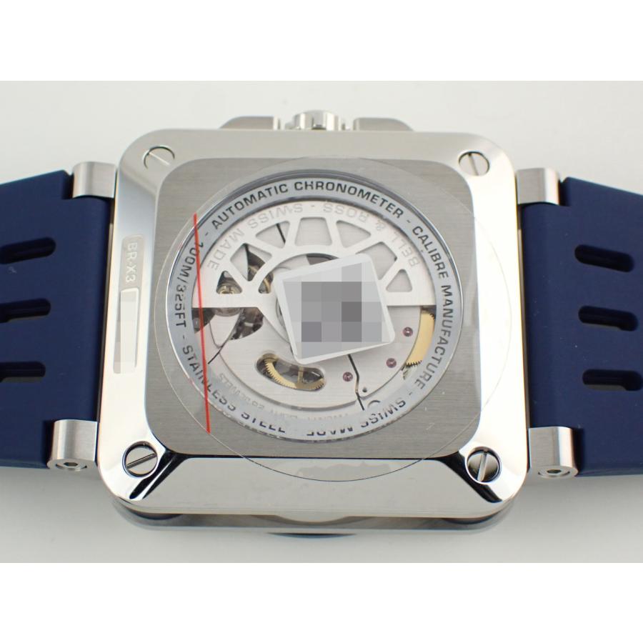 ベル＆ロス BR-X3 ブルースチール ラバーベルト メンズ BRX3R-BLU-ST/SRB 新品 | ベル&ロス | 07
