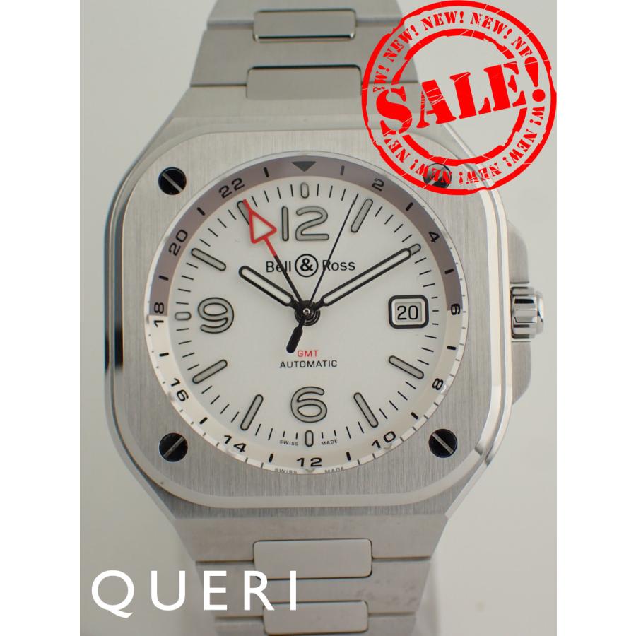 ベル＆ロス BR-05G GMT ホワイト文字盤 41mm メンズ BR05G-SI-ST/SST 新品 | ベル&ロス