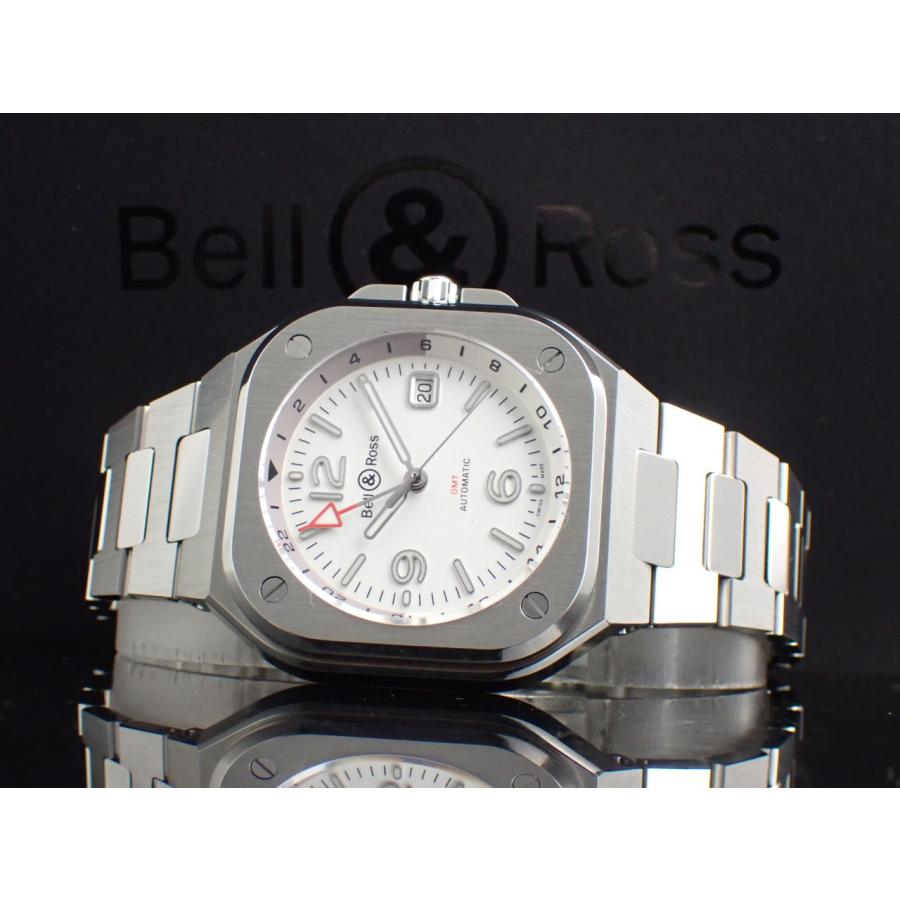 ベル＆ロス BR-05G GMT ホワイト文字盤 41mm メンズ BR05G-SI-ST/SST 新品 | ベル&ロス | 13
