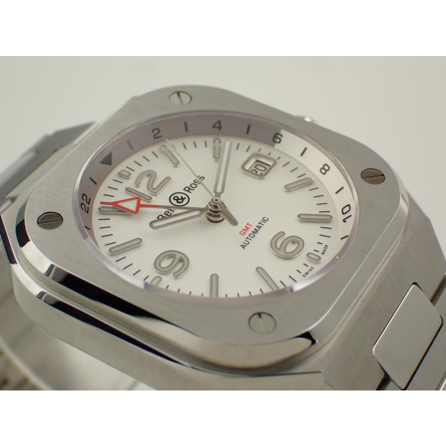ベル＆ロス BR-05G GMT ホワイト文字盤 41mm メンズ BR05G-SI-ST/SST 新品 | ベル&ロス | 01