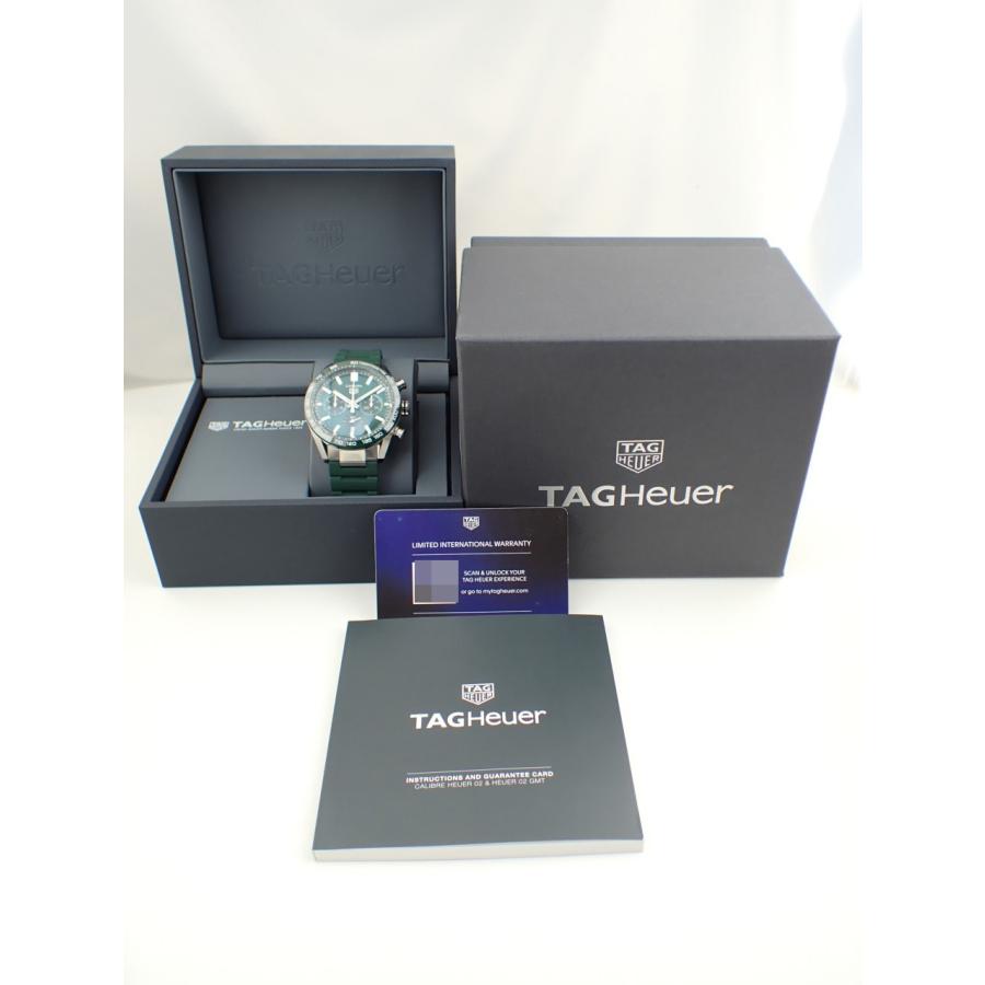タグホイヤー カレラ クロノグラフ キャリバーTH20-00 グリーン CBN2A1N.FT6238 新品 | カレラ | 11
