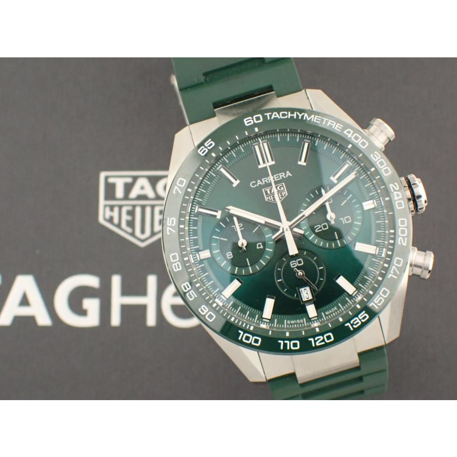 タグホイヤー カレラ クロノグラフ キャリバーTH20-00 グリーン CBN2A1N.FT6238 新品 | カレラ | 12