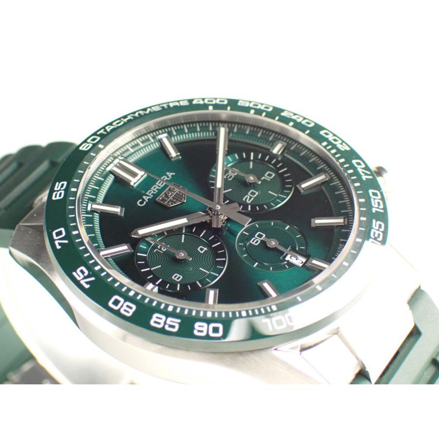 タグホイヤー カレラ クロノグラフ キャリバーTH20-00 グリーン CBN2A1N.FT6238 新品 | カレラ | 01