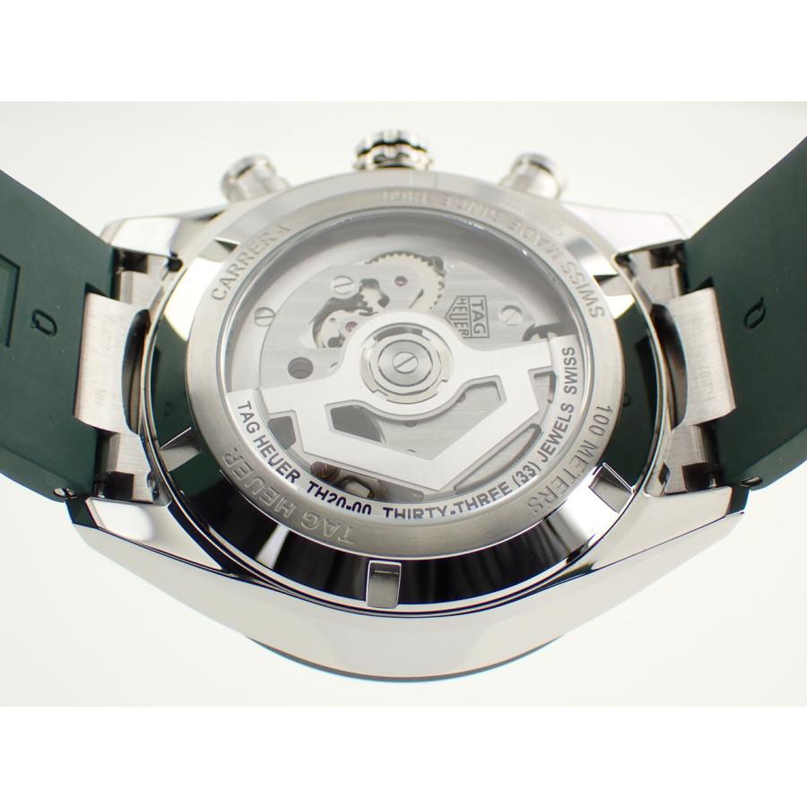 タグホイヤー カレラ クロノグラフ キャリバーTH20-00 グリーン CBN2A1N.FT6238 新品 | カレラ | 07