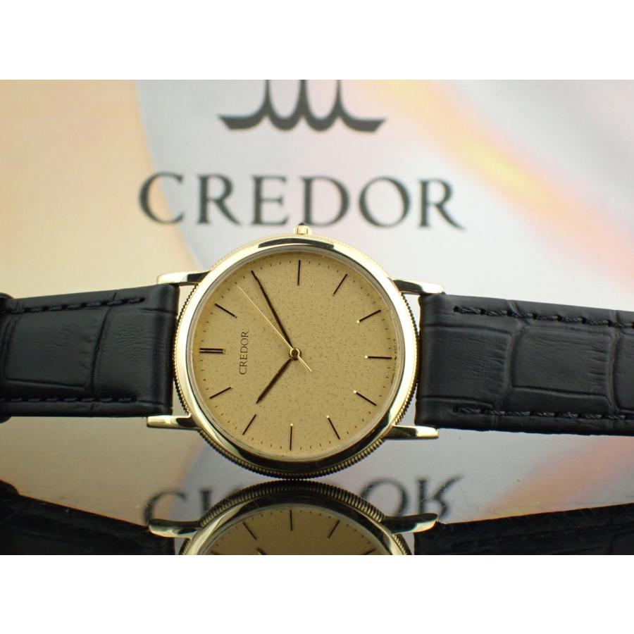 クレドール 18K クォーツ 金無垢 GHAH984(7771-8001)新品仕上げ済 | CREDOR | 12