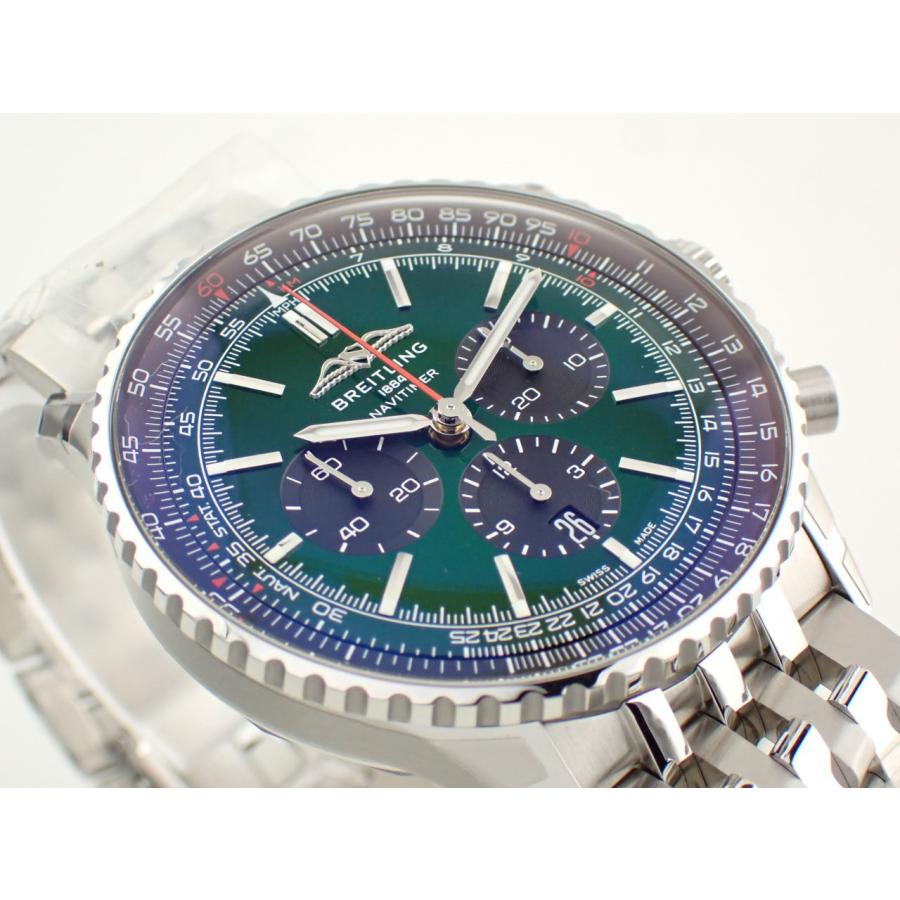 ブライトリング ナビタイマー B01 クロノグラフ 46 グリーン AB0137241L1A1(AB0137)新品 | ナビタイマー | 01
