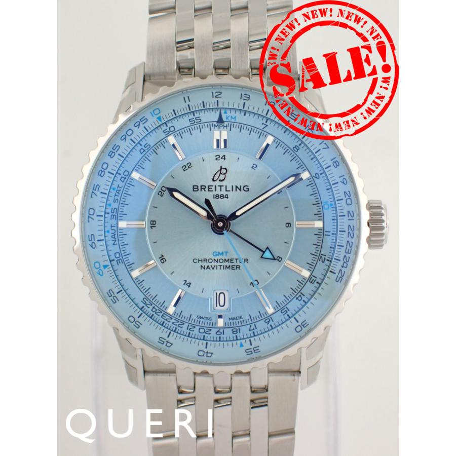 ブライトリング ナビタイマー オートマチック GMT B32 41mm アイスブルー A32310171C1A1(A32310)新品 | ナビタイマー