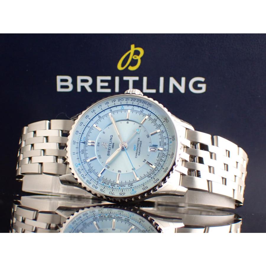 ブライトリング ナビタイマー オートマチック GMT B32 41mm アイスブルー A32310171C1A1(A32310)新品 | ナビタイマー | 13