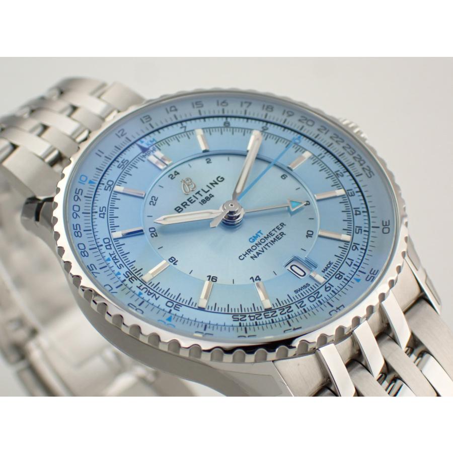 ブライトリング ナビタイマー オートマチック GMT B32 41mm アイスブルー A32310171C1A1(A32310)新品 | ナビタイマー | 01