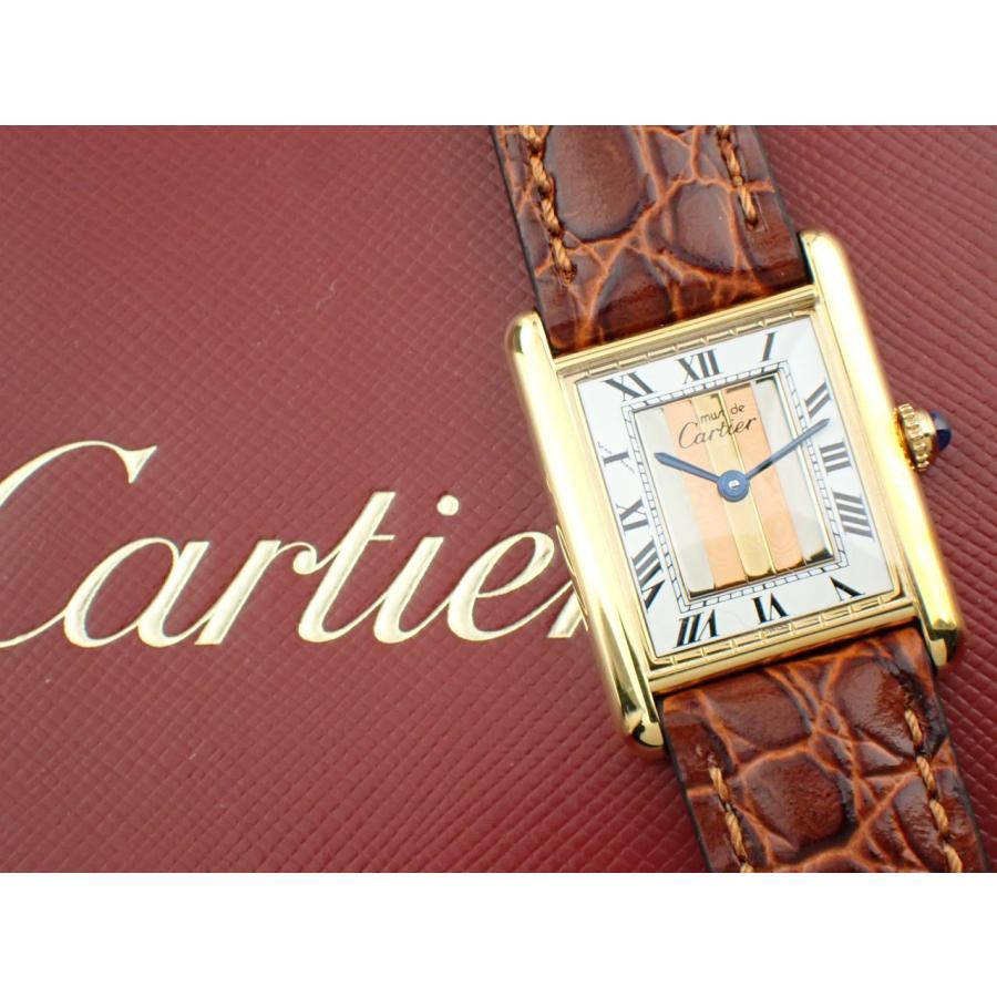 カルティエ マストタンク トリニティ LM ローマ数字 ヴェルメイユ 新品仕上げ済 | Cartier | 11