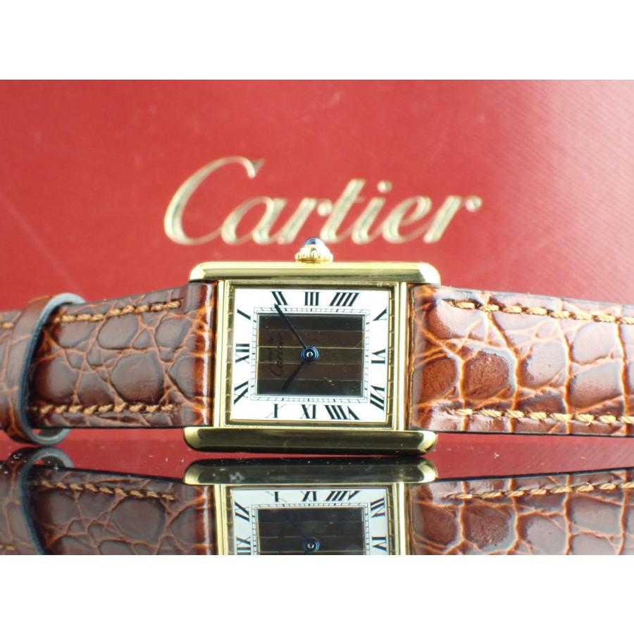 カルティエ マストタンク トリニティ LM ローマ数字 ヴェルメイユ 新品仕上げ済 | Cartier | 12