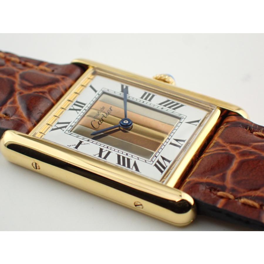 カルティエ マストタンク トリニティ LM ローマ数字 ヴェルメイユ 新品仕上げ済 | Cartier | 01