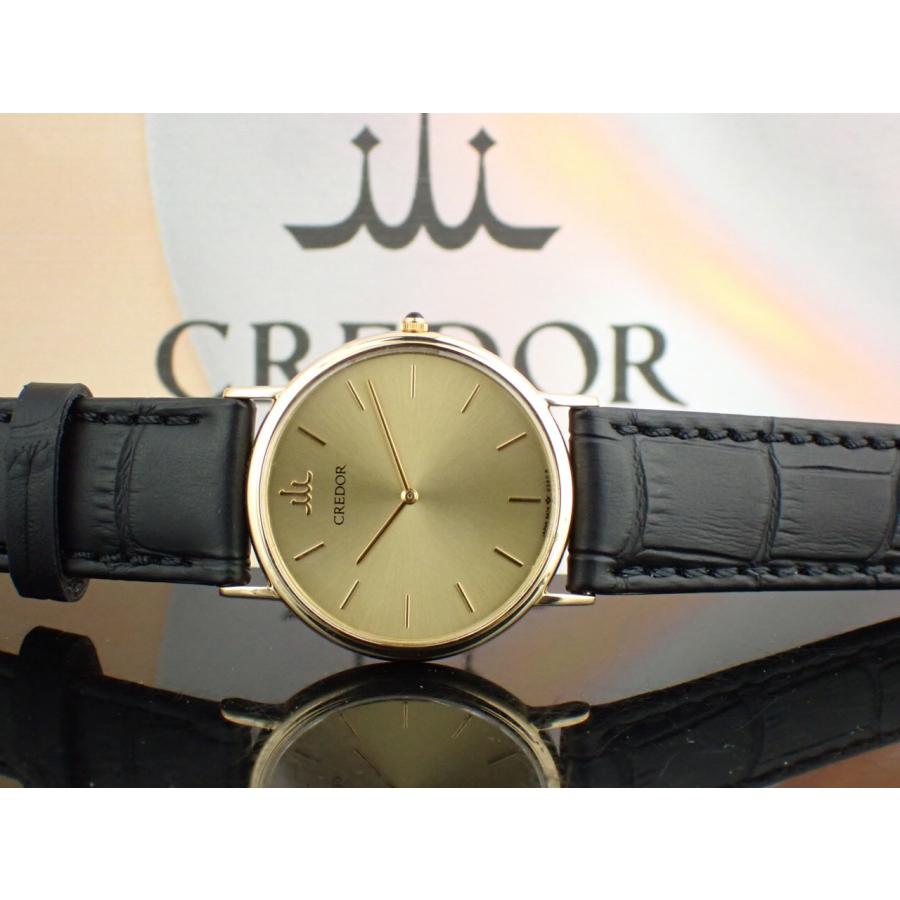 クレドール 18K クォーツ メンズ　5A74-0140 新品仕上げ済 | CREDOR | 12