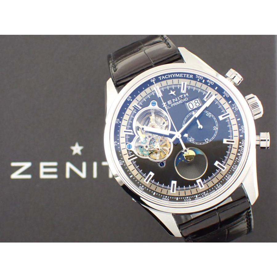 ゼニス クロノマスター エル・プリメロ グランドデイト ムーンフェイズ ブラック 03.2160.4047/21.C714 新品仕上げ済 | ZENITH（時計） | 12