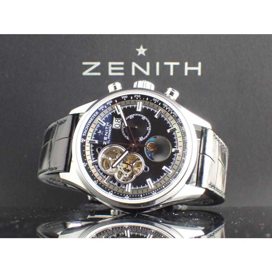 ゼニス クロノマスター エル・プリメロ グランドデイト ムーンフェイズ ブラック 03.2160.4047/21.C714 新品仕上げ済 | ZENITH（時計） | 13