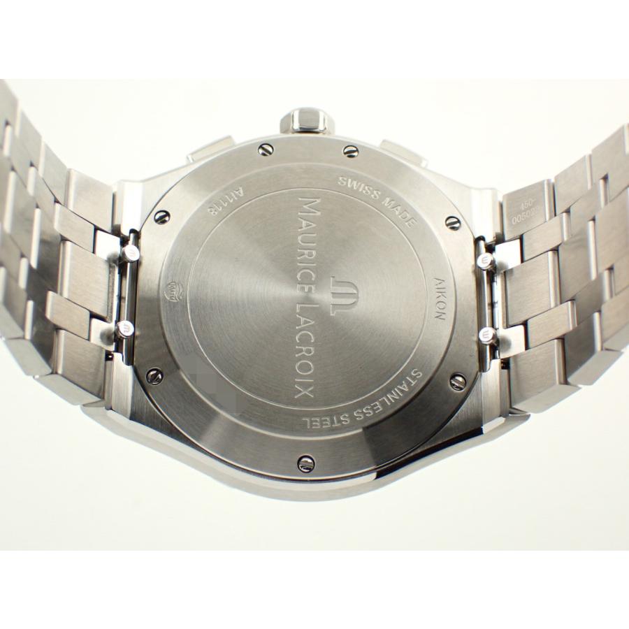 モーリスラクロア アイコン クォーツ クロノグラフ 42mm シルバー文字盤 AI1118-SS002-230-1 新品の画像
