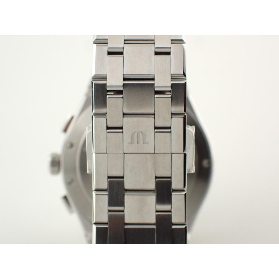 モーリスラクロア アイコン クォーツ クロノグラフ 42mm シルバー文字盤 AI1118-SS002-230-1 新品の画像