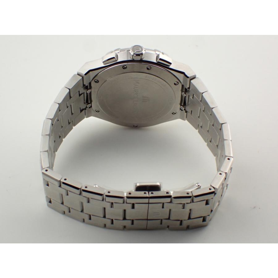 モーリスラクロア アイコン クォーツ クロノグラフ 42mm シルバー文字盤 AI1118-SS002-230-1 新品の画像