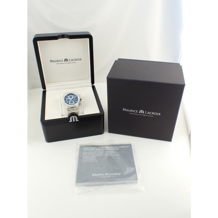 モーリスラクロア アイコン クォーツ クロノグラフ 42mm ダークブルー文字盤 AI1118-SS002-430-1 新品の画像