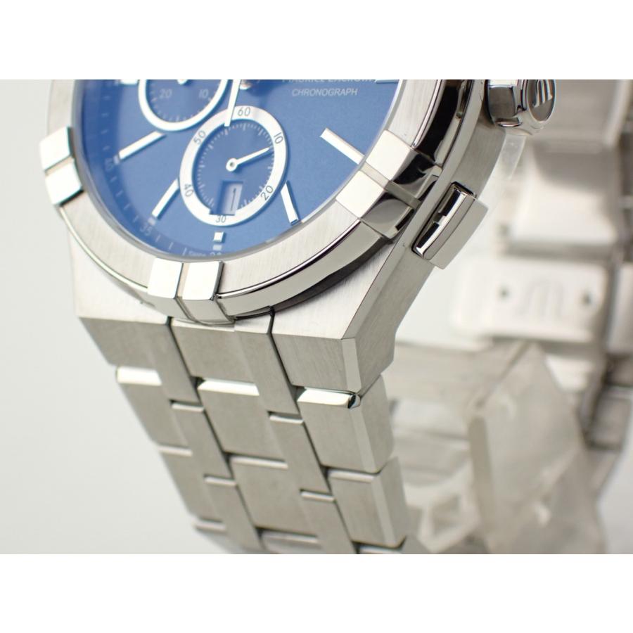 モーリスラクロア アイコン クォーツ クロノグラフ 42mm ダークブルー文字盤 AI1118-SS002-430-1 新品の画像