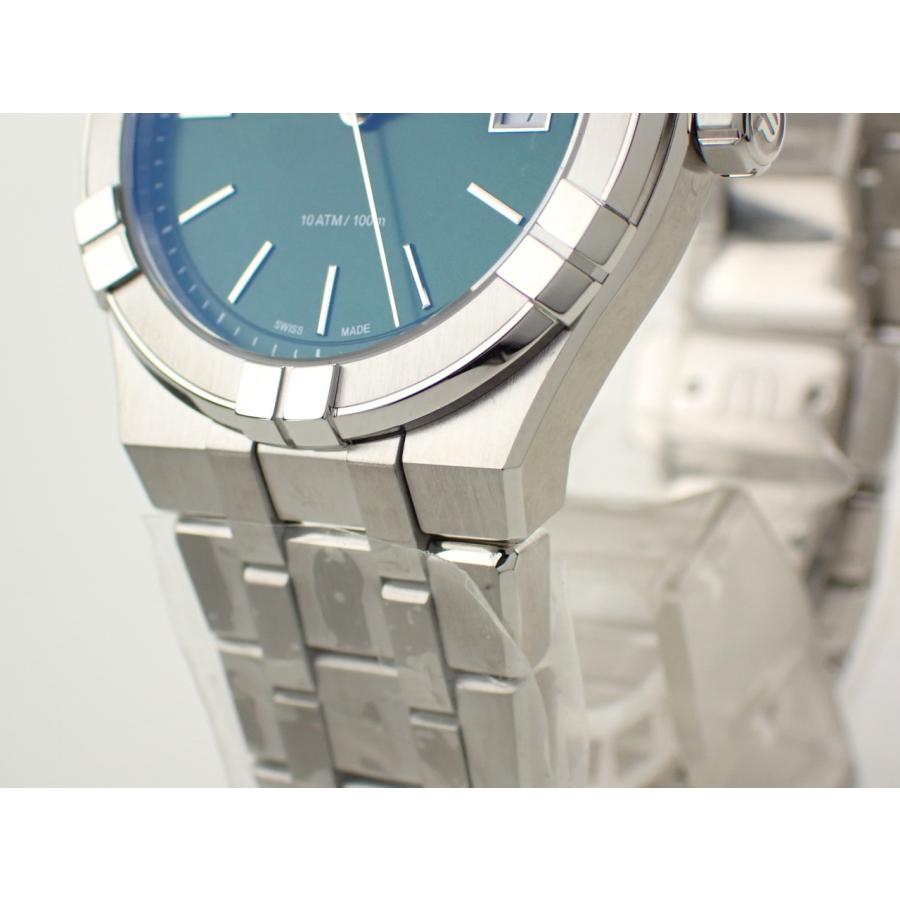 モーリスラクロア アイコン クォーツ デイト 40mm グリーン文字盤 AI1108-SS002-630-1 新品の画像