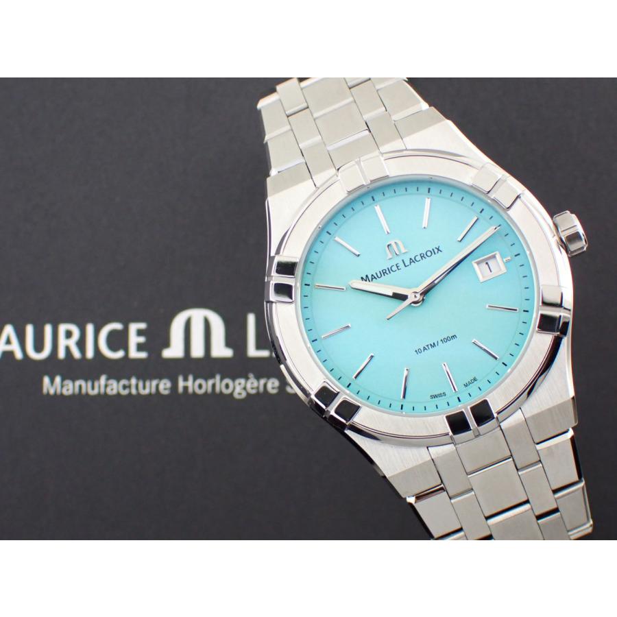 モーリスラクロア アイコン クォーツ カラーズエディション 40mm ライトブルー文字盤 AI1108-SS002-431-1 新品の画像