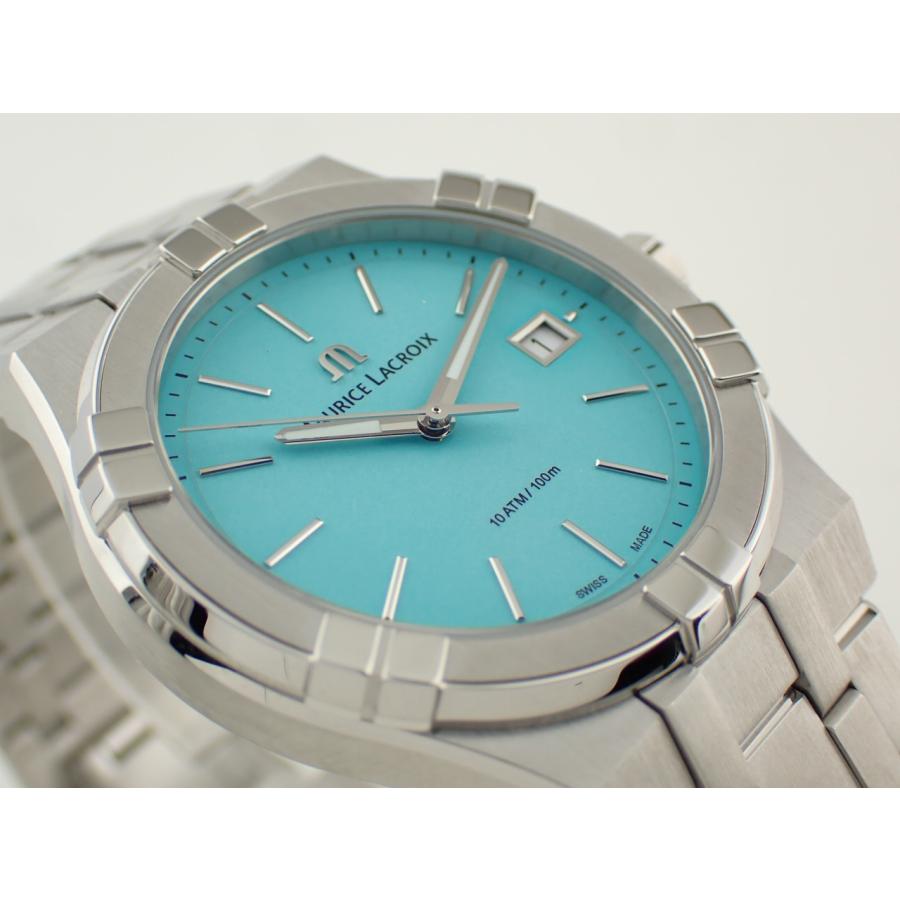 モーリスラクロア アイコン クォーツ カラーズエディション 40mm ライトブルー文字盤 AI1108-SS002-431-1 新品の画像