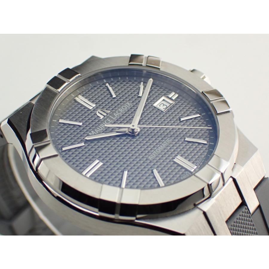 モーリスラクロア アイコン オートマチック 42mm グレー文字盤 ラバーベルト AI6008-SS000-230-2 新品の画像
