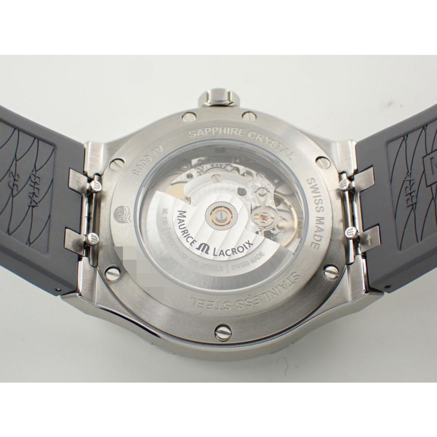 モーリスラクロア アイコン オートマチック 42mm グレー文字盤 ラバーベルト AI6008-SS000-230-2 新品の画像