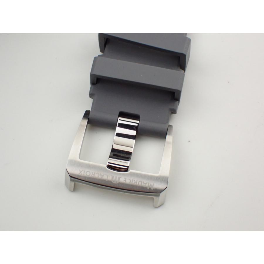 モーリスラクロア アイコン オートマチック 42mm グレー文字盤 ラバーベルト AI6008-SS000-230-2 新品の画像