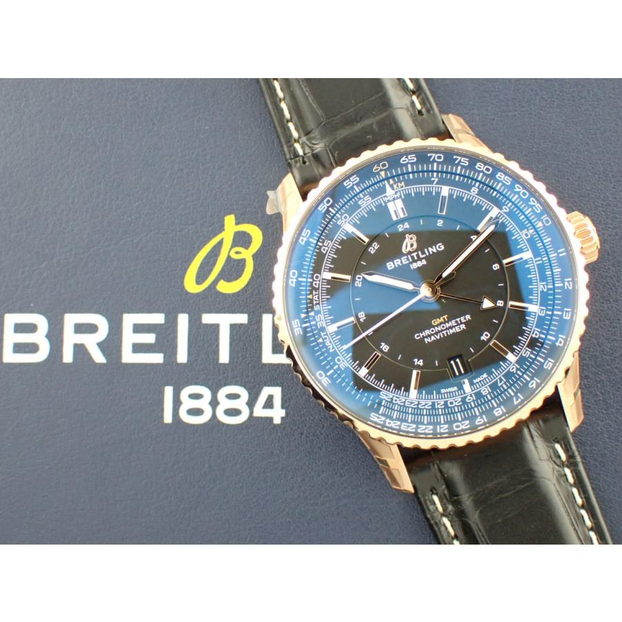 ブライトリング ナビタイマー オートマチック GMT B32 日本限定50本 18K R323101A1B1P1(R32310)新品 | ナビタイマー | 12