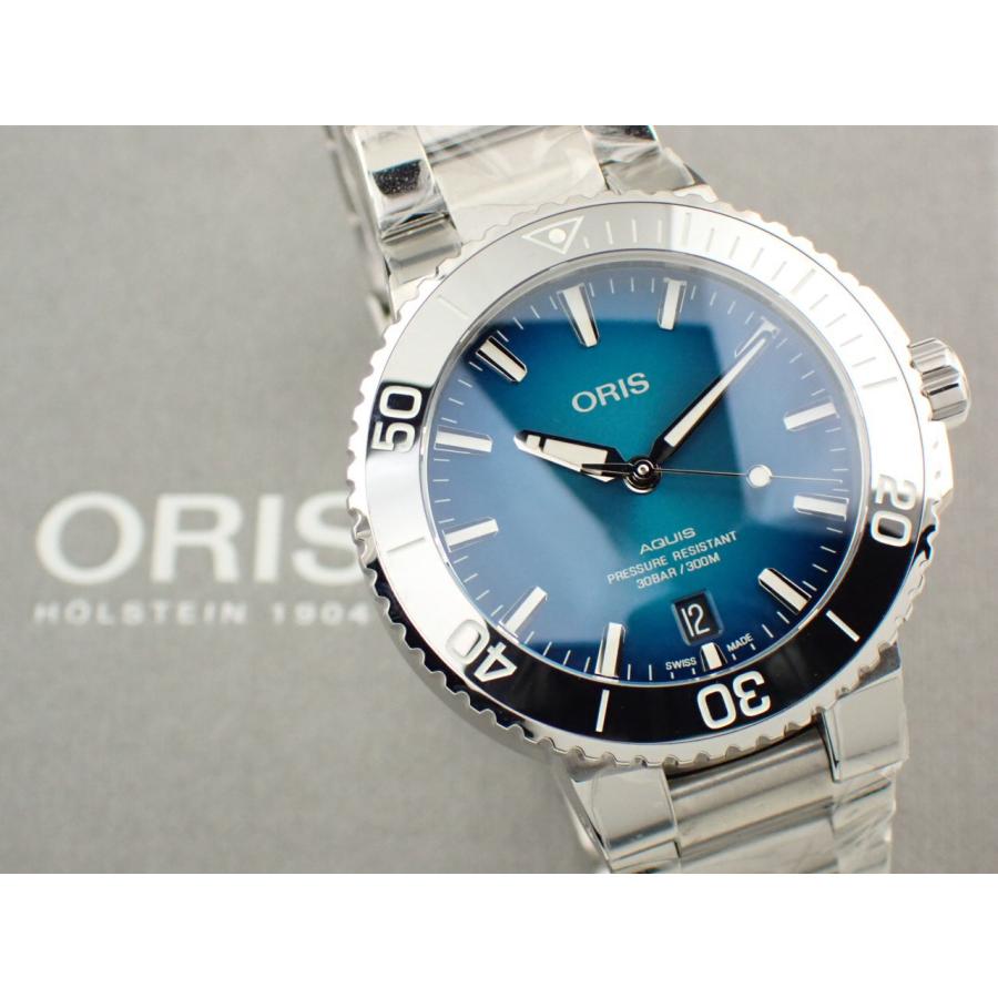 オリス アクイス デイト オートマチック メンズ 01 733 7732 4155-07 8 21 05PEB 新品 | ORIS | 12