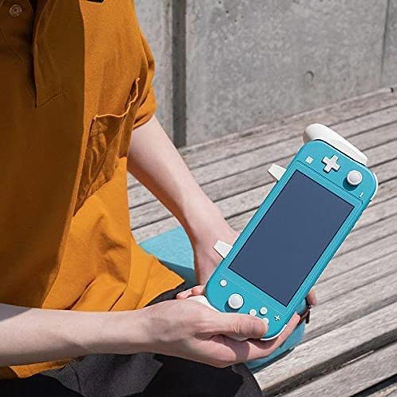 Satisfye ZenGrip Go グリップケース for Nintendo Switch Lite 左右非対称 人間工学 ホワイト｜quessstore｜04