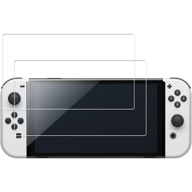 2枚セット HKKAIS 強化 ガラス New Nintendo Switch 有機ELモデル OLED 用 ガラスフィルム 液晶 保護 フ｜quessstore｜07