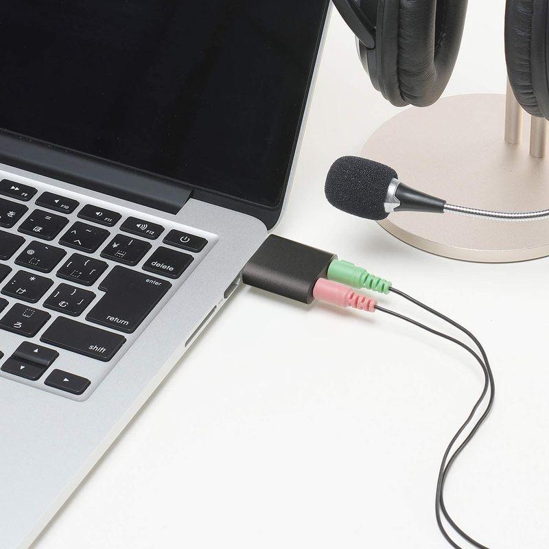 ミヨシ MCO オーディオ変換アダプタ USBポート - 3.5mmミニジャック 3極タイプ PAA-U3P｜quessstore｜06