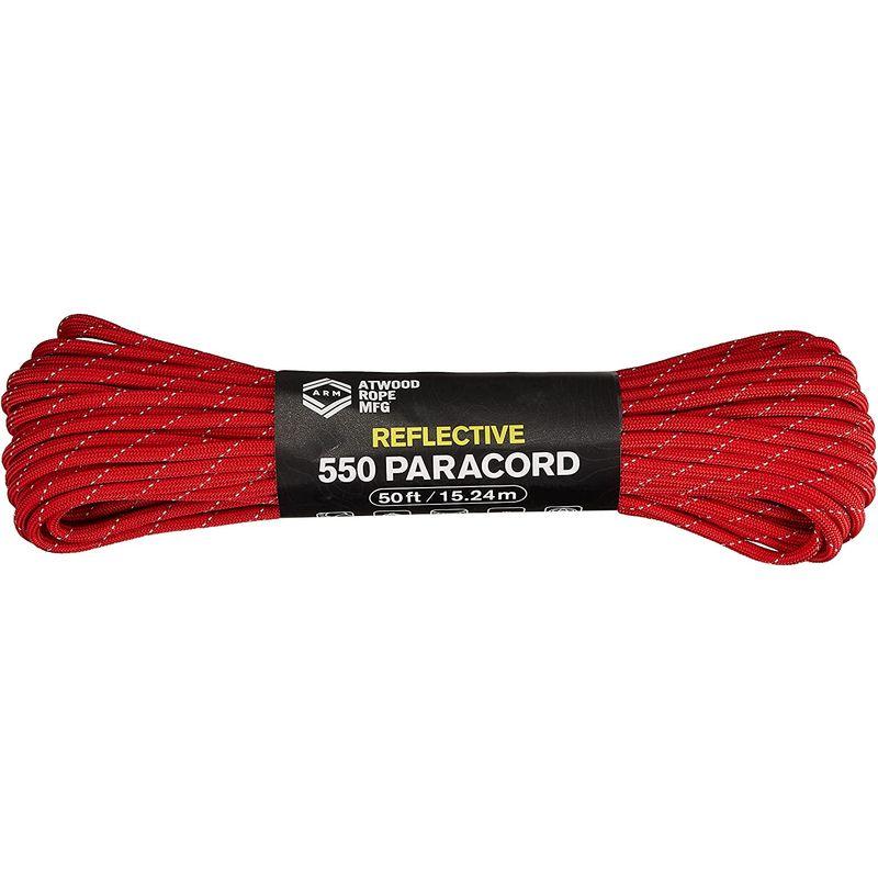 お得な情報満載アトウッドロープ(Atwood Rope) 登山 日本正規品 万能ロープ 太さ4mm レフレクティブ レッド パラコード アウトドア 440 テント アトウッドロープ(Atwood Rope) 登山 アウトドア 万能ロープ パラコード レフレクティブ レッド 太さ4mm 日本正規品 440