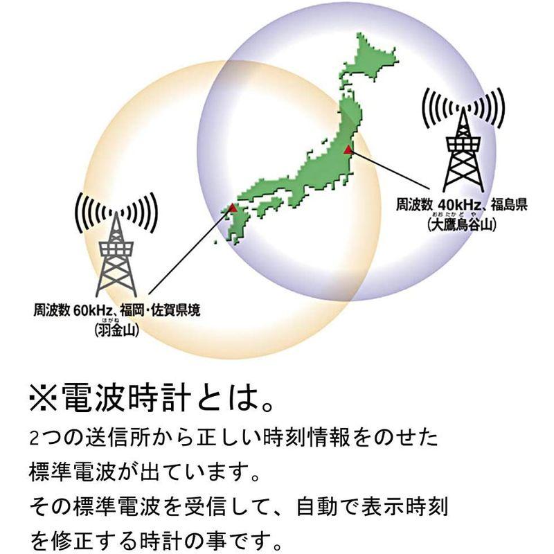 掛け時計 電波時計 静音 ライブリーナチュレ 木目仕上げ リズム時計 8MY506SR23｜quessstore｜06