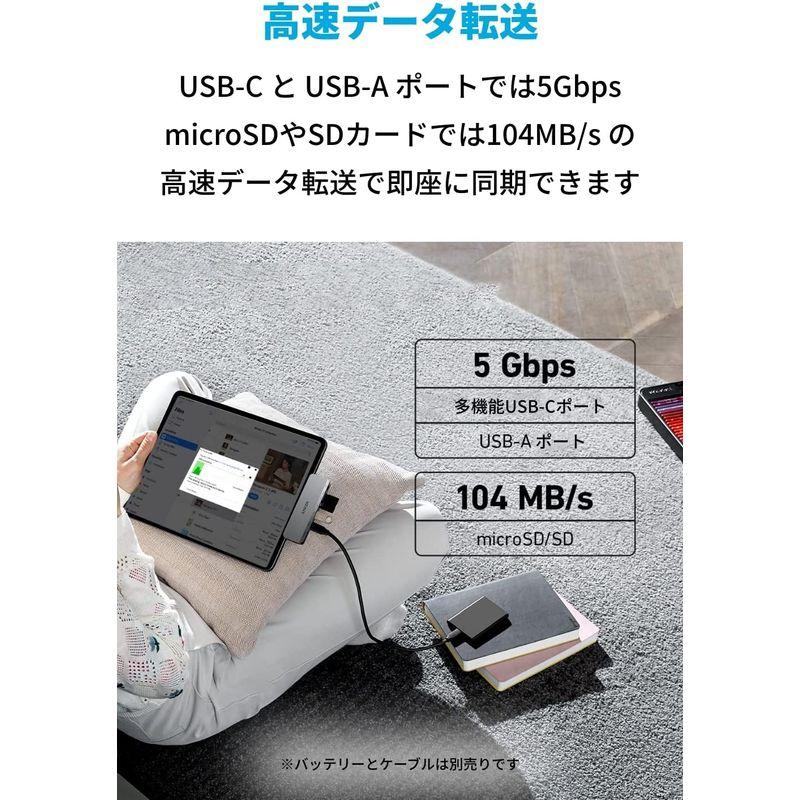 Anker 541 USB-C ハブ (6-in-1, for iPad) USB PD対応 4K対応 HDMI出力ポート 多機能USB-C｜quessstore｜03