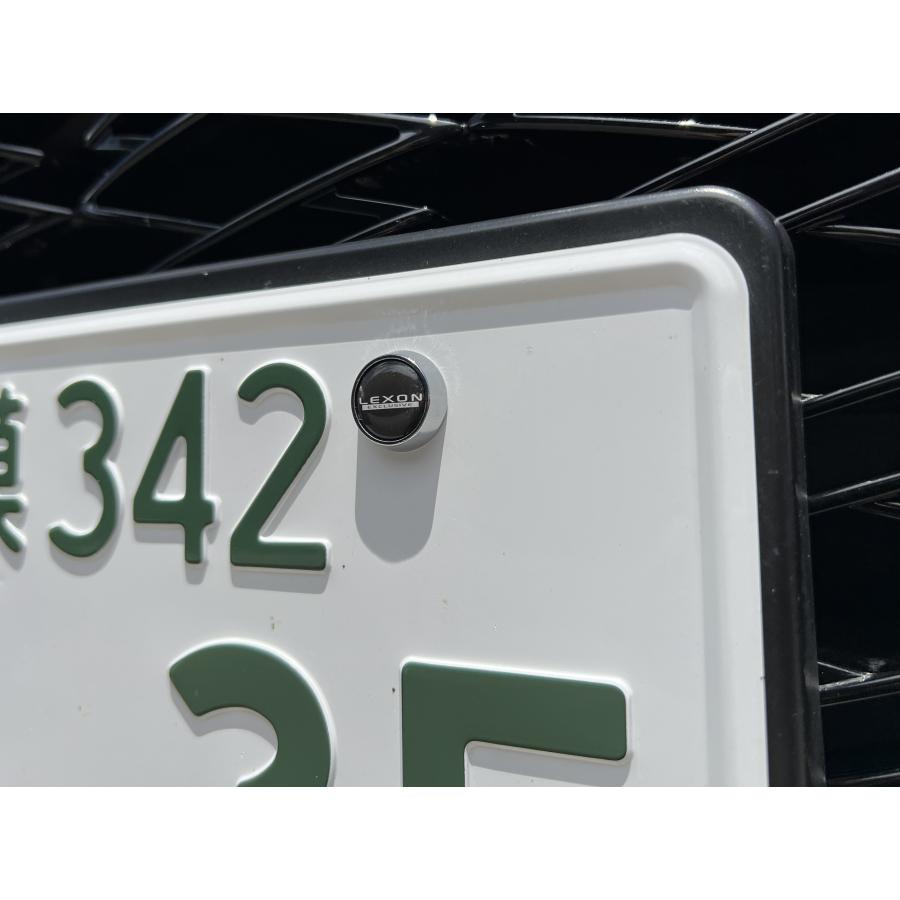 レクサス純正 ナンバープレートロックボルト用ステッカー【LEXON