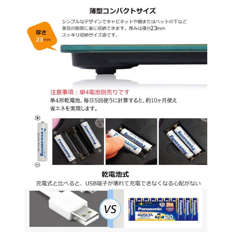 体重計 安い デジタル 持ち運び 高精度 薄型 軽量 電源自動ON/OFF 最大