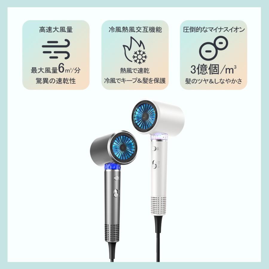 「セール限定2,980円」ドライヤー 1200W 冷熱風切替 大風量 ヘアドライヤー 速乾 マイナスイオン  3段階風速 ノズルつき 過熱防止機能あり 静電気除去 家庭用 |  | 02